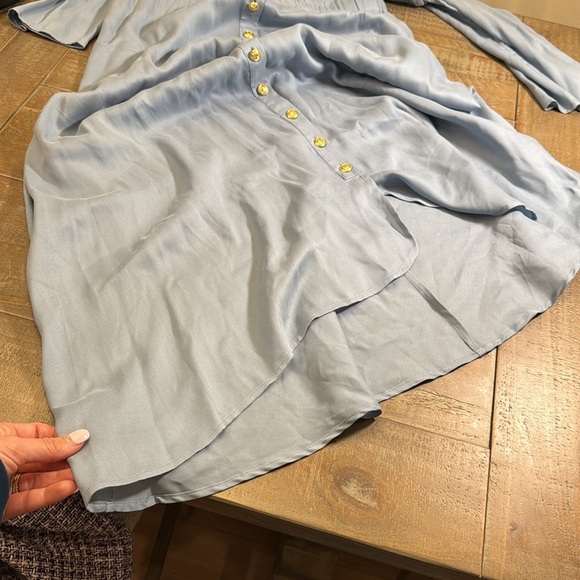 SOFT SURROUNDINGS "Bridgette" Cold Shoulder Tencel Dress - Size Medium - Picture 9 of 13